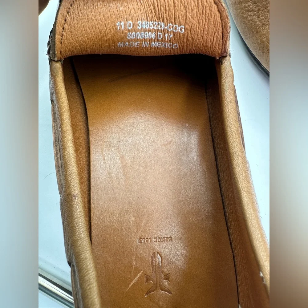 Frye Lewis Venetian Brown‎ Leather Driving Loafers Size 12